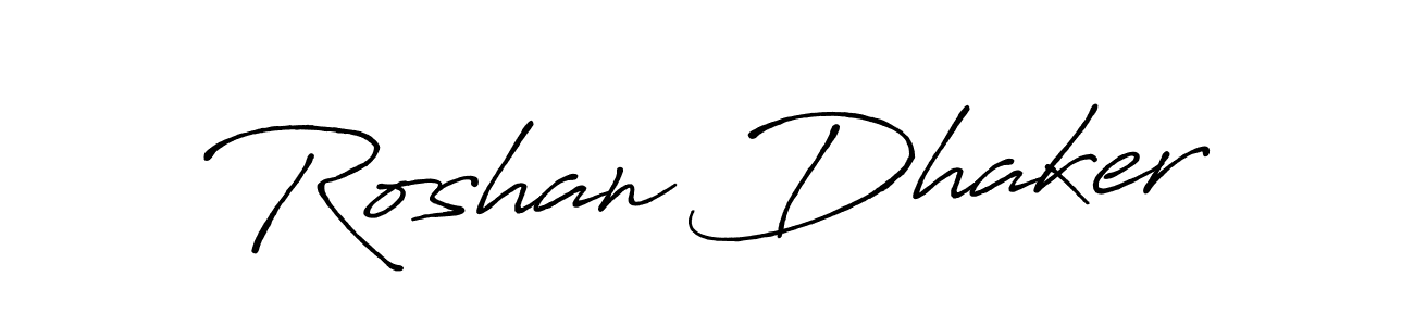 if you are searching for the best signature style for your name Roshan Dhaker. so please give up your signature search. here we have designed multiple signature styles  using Antro_Vectra_Bolder. Roshan Dhaker signature style 7 images and pictures png