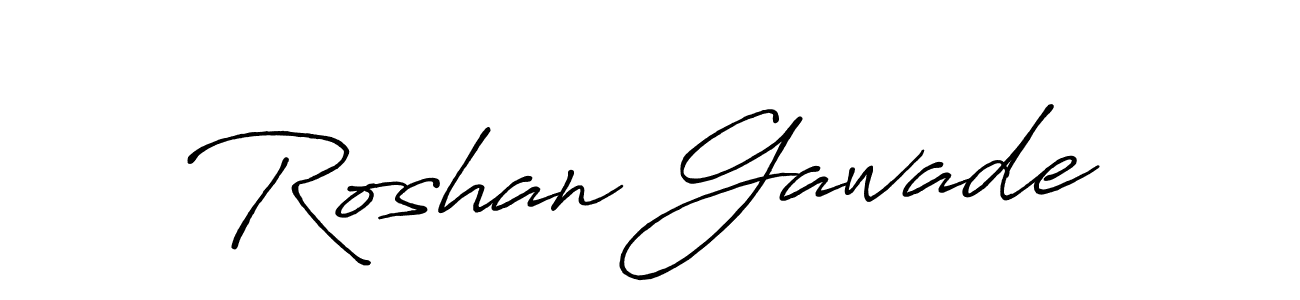 Use a signature maker to create a handwritten signature online. With this signature software, you can design (Antro_Vectra_Bolder) your own signature for name Roshan Gawade. Roshan Gawade signature style 7 images and pictures png