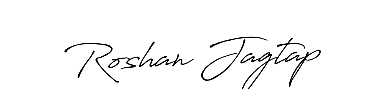 Design your own signature with our free online signature maker. With this signature software, you can create a handwritten (Antro_Vectra_Bolder) signature for name Roshan Jagtap. Roshan Jagtap signature style 7 images and pictures png