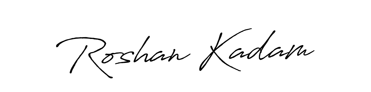 Also You can easily find your signature by using the search form. We will create Roshan Kadam name handwritten signature images for you free of cost using Antro_Vectra_Bolder sign style. Roshan Kadam signature style 7 images and pictures png