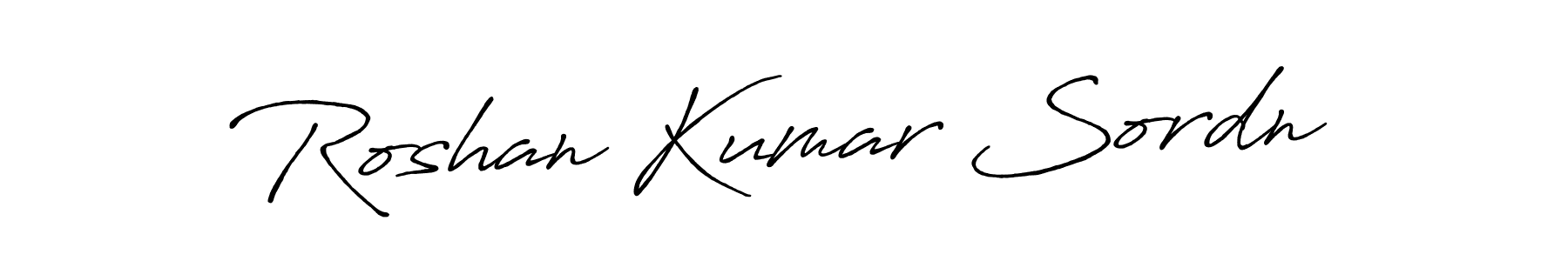 Make a beautiful signature design for name Roshan Kumar Sordn. With this signature (Antro_Vectra_Bolder) style, you can create a handwritten signature for free. Roshan Kumar Sordn signature style 7 images and pictures png