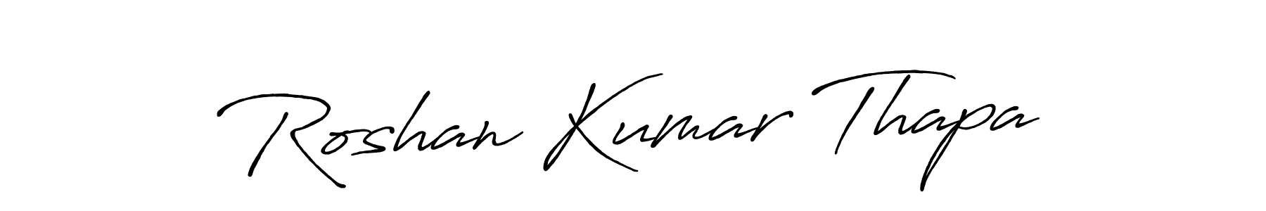 Also we have Roshan Kumar Thapa name is the best signature style. Create professional handwritten signature collection using Antro_Vectra_Bolder autograph style. Roshan Kumar Thapa signature style 7 images and pictures png