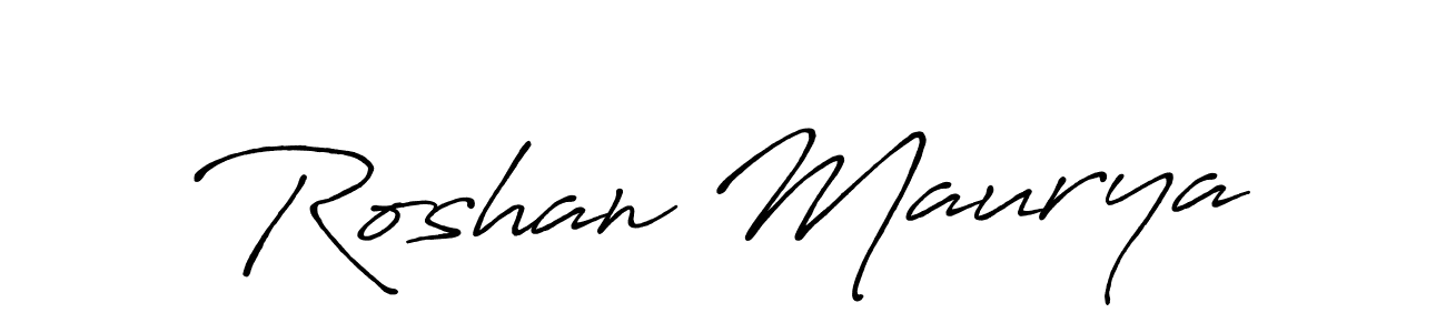 Make a beautiful signature design for name Roshan Maurya. Use this online signature maker to create a handwritten signature for free. Roshan Maurya signature style 7 images and pictures png