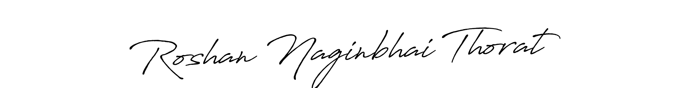 How to make Roshan Naginbhai Thorat name signature. Use Antro_Vectra_Bolder style for creating short signs online. This is the latest handwritten sign. Roshan Naginbhai Thorat signature style 7 images and pictures png