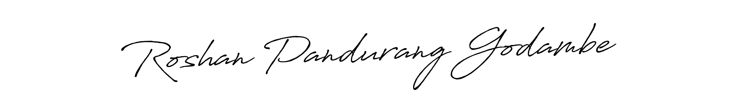 Also we have Roshan Pandurang Godambe name is the best signature style. Create professional handwritten signature collection using Antro_Vectra_Bolder autograph style. Roshan Pandurang Godambe signature style 7 images and pictures png