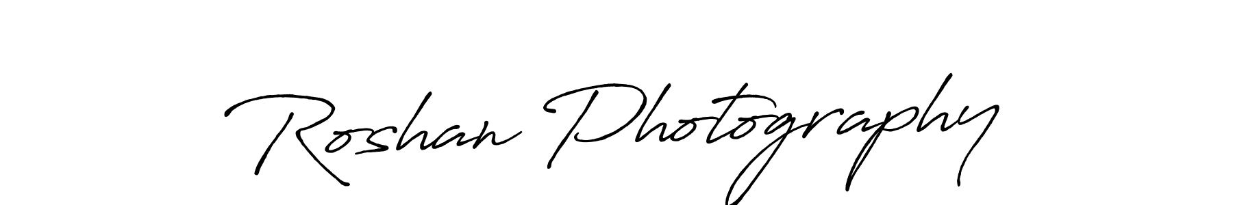 How to make Roshan Photography signature? Antro_Vectra_Bolder is a professional autograph style. Create handwritten signature for Roshan Photography name. Roshan Photography signature style 7 images and pictures png