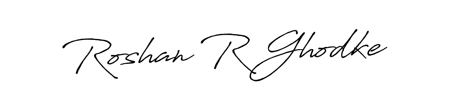 Make a short Roshan R Ghodke signature style. Manage your documents anywhere anytime using Antro_Vectra_Bolder. Create and add eSignatures, submit forms, share and send files easily. Roshan R Ghodke signature style 7 images and pictures png