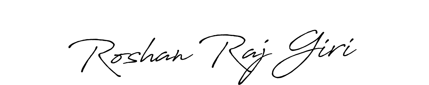 if you are searching for the best signature style for your name Roshan Raj Giri. so please give up your signature search. here we have designed multiple signature styles  using Antro_Vectra_Bolder. Roshan Raj Giri signature style 7 images and pictures png