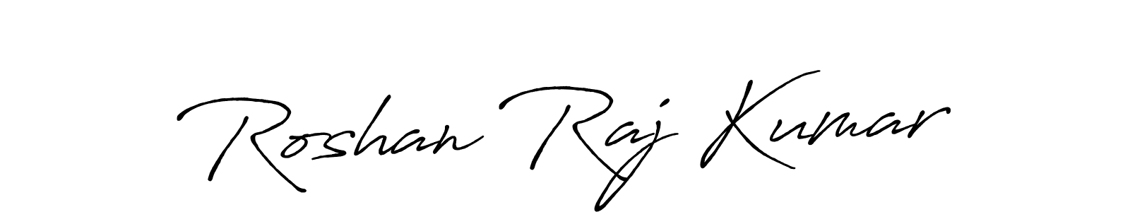 This is the best signature style for the Roshan Raj Kumar name. Also you like these signature font (Antro_Vectra_Bolder). Mix name signature. Roshan Raj Kumar signature style 7 images and pictures png