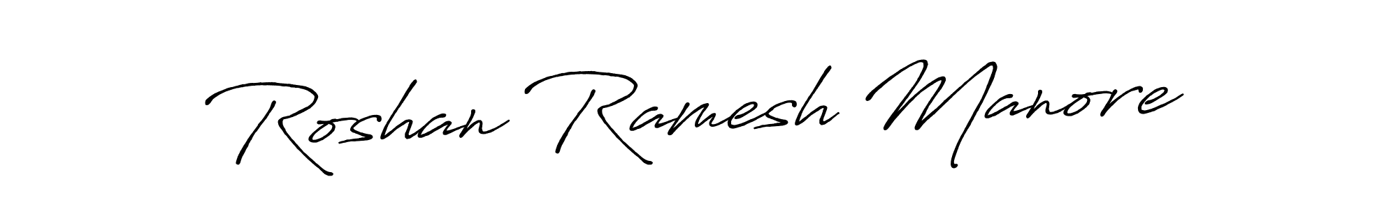 Similarly Antro_Vectra_Bolder is the best handwritten signature design. Signature creator online .You can use it as an online autograph creator for name Roshan Ramesh Manore. Roshan Ramesh Manore signature style 7 images and pictures png