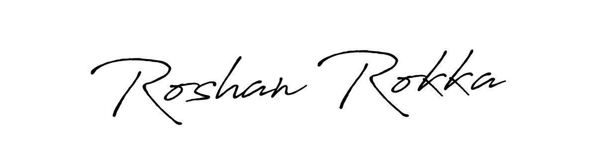 The best way (Antro_Vectra_Bolder) to make a short signature is to pick only two or three words in your name. The name Roshan Rokka include a total of six letters. For converting this name. Roshan Rokka signature style 7 images and pictures png