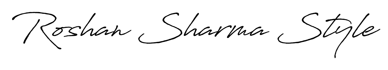 Create a personalized artistic stamp with Roshan Sharma Style in Antro_Vectra_Bolder font. Perfect for visual artists, designers, and influencers. Roshan Sharma Style signature style 7 images and pictures png