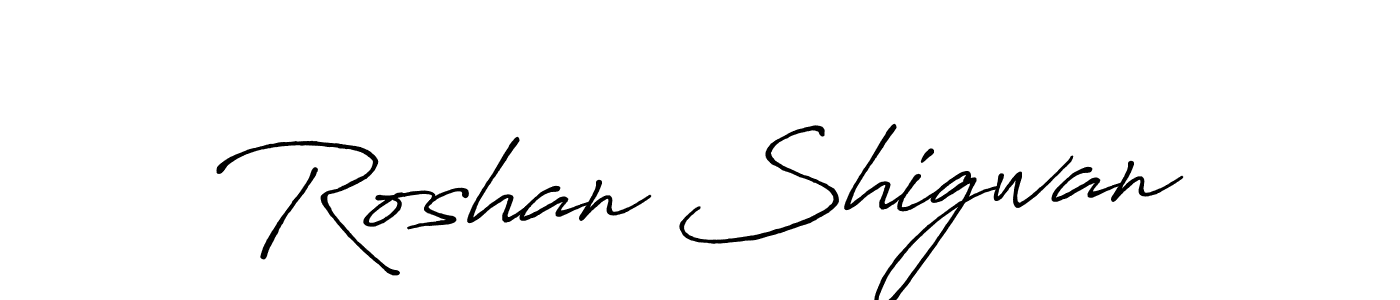 if you are searching for the best signature style for your name Roshan Shigwan. so please give up your signature search. here we have designed multiple signature styles  using Antro_Vectra_Bolder. Roshan Shigwan signature style 7 images and pictures png