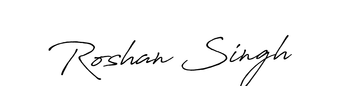 This is the best signature style for the Roshan Singh name. Also you like these signature font (Antro_Vectra_Bolder). Mix name signature. Roshan Singh signature style 7 images and pictures png
