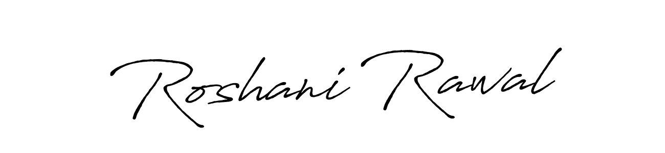 The best way (Antro_Vectra_Bolder) to make a short signature is to pick only two or three words in your name. The name Roshani Rawal include a total of six letters. For converting this name. Roshani Rawal signature style 7 images and pictures png