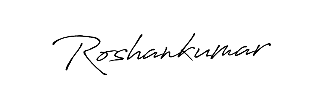 How to make Roshankumar name signature. Use Antro_Vectra_Bolder style for creating short signs online. This is the latest handwritten sign. Roshankumar signature style 7 images and pictures png