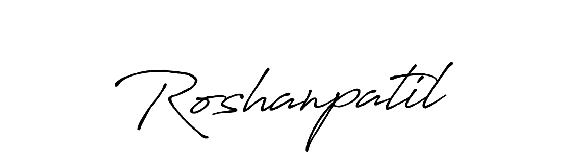 You should practise on your own different ways (Antro_Vectra_Bolder) to write your name (Roshanpatil) in signature. don't let someone else do it for you. Roshanpatil signature style 7 images and pictures png