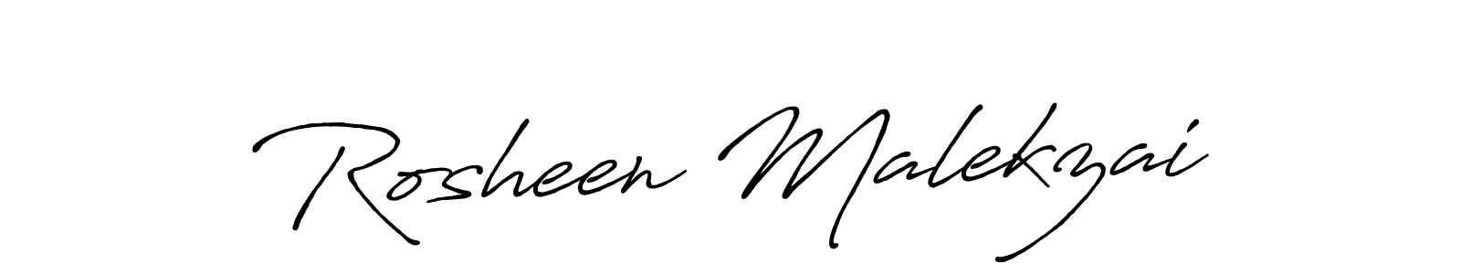 You should practise on your own different ways (Antro_Vectra_Bolder) to write your name (Rosheen Malekzai) in signature. don't let someone else do it for you. Rosheen Malekzai signature style 7 images and pictures png