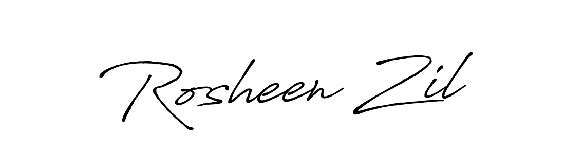 Similarly Antro_Vectra_Bolder is the best handwritten signature design. Signature creator online .You can use it as an online autograph creator for name Rosheen Zil. Rosheen Zil signature style 7 images and pictures png