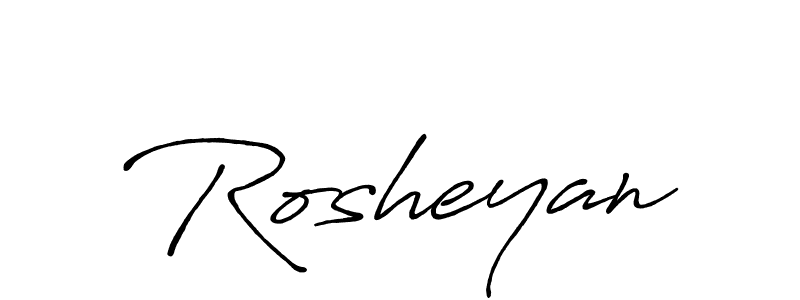 How to make Rosheyan name signature. Use Antro_Vectra_Bolder style for creating short signs online. This is the latest handwritten sign. Rosheyan signature style 7 images and pictures png