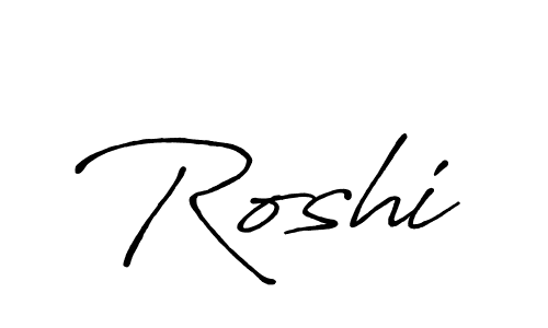 Roshi stylish signature style. Best Handwritten Sign (Antro_Vectra_Bolder) for my name. Handwritten Signature Collection Ideas for my name Roshi. Roshi signature style 7 images and pictures png