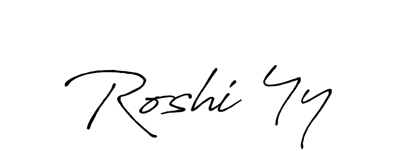 Also You can easily find your signature by using the search form. We will create Roshi 4y name handwritten signature images for you free of cost using Antro_Vectra_Bolder sign style. Roshi 4y signature style 7 images and pictures png