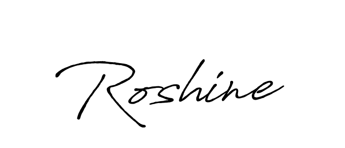 Also we have Roshine name is the best signature style. Create professional handwritten signature collection using Antro_Vectra_Bolder autograph style. Roshine signature style 7 images and pictures png