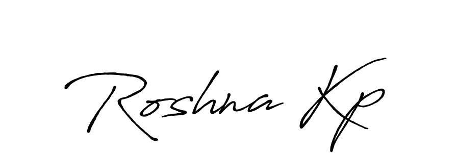Design your own signature with our free online signature maker. With this signature software, you can create a handwritten (Antro_Vectra_Bolder) signature for name Roshna Kp. Roshna Kp signature style 7 images and pictures png