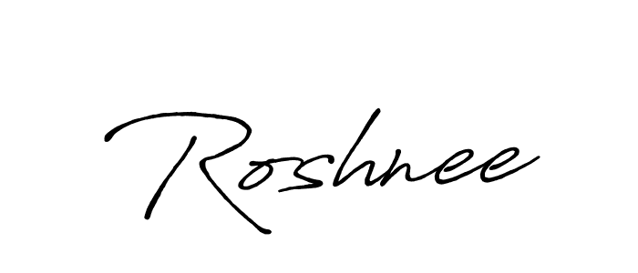 Roshnee stylish signature style. Best Handwritten Sign (Antro_Vectra_Bolder) for my name. Handwritten Signature Collection Ideas for my name Roshnee. Roshnee signature style 7 images and pictures png