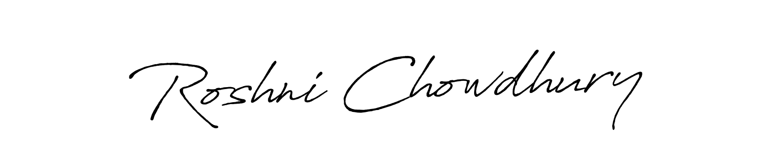 Make a short Roshni Chowdhury signature style. Manage your documents anywhere anytime using Antro_Vectra_Bolder. Create and add eSignatures, submit forms, share and send files easily. Roshni Chowdhury signature style 7 images and pictures png
