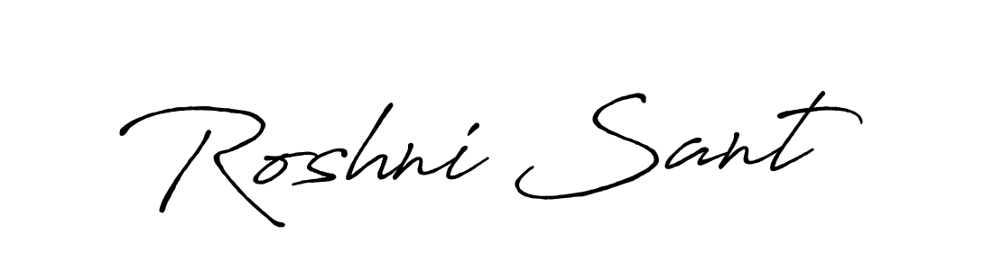 Antro_Vectra_Bolder is a professional signature style that is perfect for those who want to add a touch of class to their signature. It is also a great choice for those who want to make their signature more unique. Get Roshni Sant name to fancy signature for free. Roshni Sant signature style 7 images and pictures png