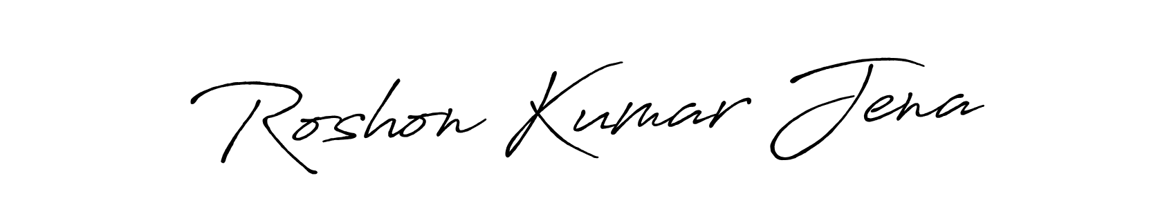 It looks lik you need a new signature style for name Roshon Kumar Jena. Design unique handwritten (Antro_Vectra_Bolder) signature with our free signature maker in just a few clicks. Roshon Kumar Jena signature style 7 images and pictures png