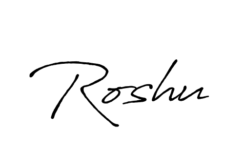Also we have Roshu name is the best signature style. Create professional handwritten signature collection using Antro_Vectra_Bolder autograph style. Roshu signature style 7 images and pictures png