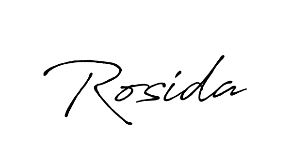 You should practise on your own different ways (Antro_Vectra_Bolder) to write your name (Rosida) in signature. don't let someone else do it for you. Rosida signature style 7 images and pictures png