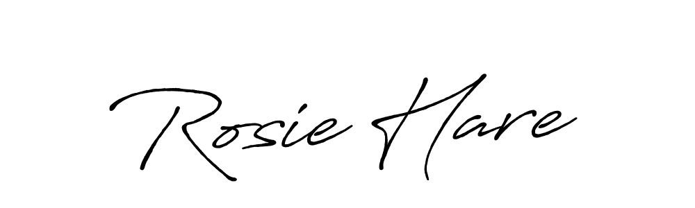 Also You can easily find your signature by using the search form. We will create Rosie Hare name handwritten signature images for you free of cost using Antro_Vectra_Bolder sign style. Rosie Hare signature style 7 images and pictures png