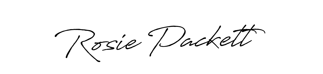 Make a beautiful signature design for name Rosie Packett. With this signature (Antro_Vectra_Bolder) style, you can create a handwritten signature for free. Rosie Packett signature style 7 images and pictures png