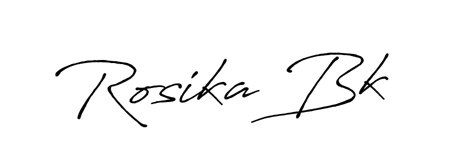 It looks lik you need a new signature style for name Rosika Bk. Design unique handwritten (Antro_Vectra_Bolder) signature with our free signature maker in just a few clicks. Rosika Bk signature style 7 images and pictures png