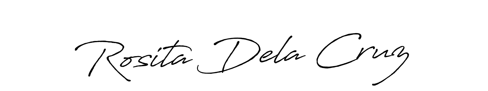 Make a short Rosita Dela Cruz signature style. Manage your documents anywhere anytime using Antro_Vectra_Bolder. Create and add eSignatures, submit forms, share and send files easily. Rosita Dela Cruz signature style 7 images and pictures png