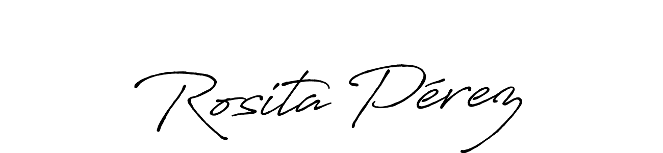 Use a signature maker to create a handwritten signature online. With this signature software, you can design (Antro_Vectra_Bolder) your own signature for name Rosita Pérez. Rosita Pérez signature style 7 images and pictures png