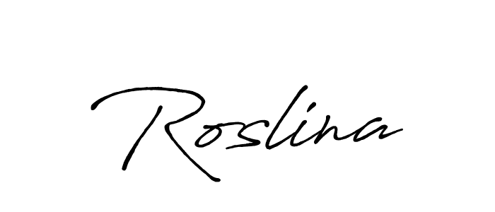 Best and Professional Signature Style for Roslina. Antro_Vectra_Bolder Best Signature Style Collection. Roslina signature style 7 images and pictures png