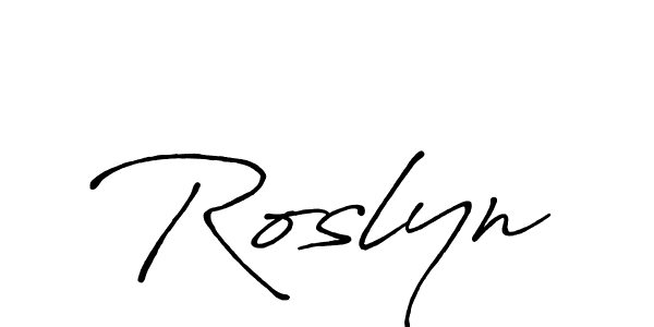 Make a beautiful signature design for name Roslyn. Use this online signature maker to create a handwritten signature for free. Roslyn signature style 7 images and pictures png