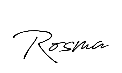 You should practise on your own different ways (Antro_Vectra_Bolder) to write your name (Rosma) in signature. don't let someone else do it for you. Rosma signature style 7 images and pictures png