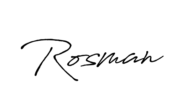 if you are searching for the best signature style for your name Rosman. so please give up your signature search. here we have designed multiple signature styles  using Antro_Vectra_Bolder. Rosman signature style 7 images and pictures png