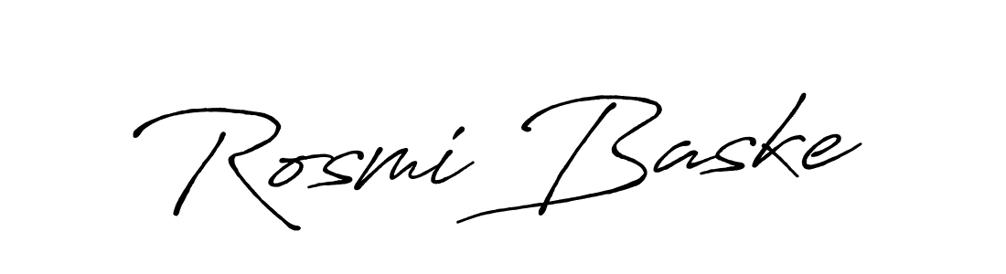 Make a beautiful signature design for name Rosmi Baske. Use this online signature maker to create a handwritten signature for free. Rosmi Baske signature style 7 images and pictures png