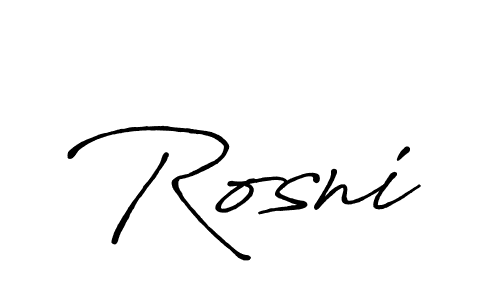 Once you've used our free online signature maker to create your best signature Antro_Vectra_Bolder style, it's time to enjoy all of the benefits that Rosni name signing documents. Rosni signature style 7 images and pictures png