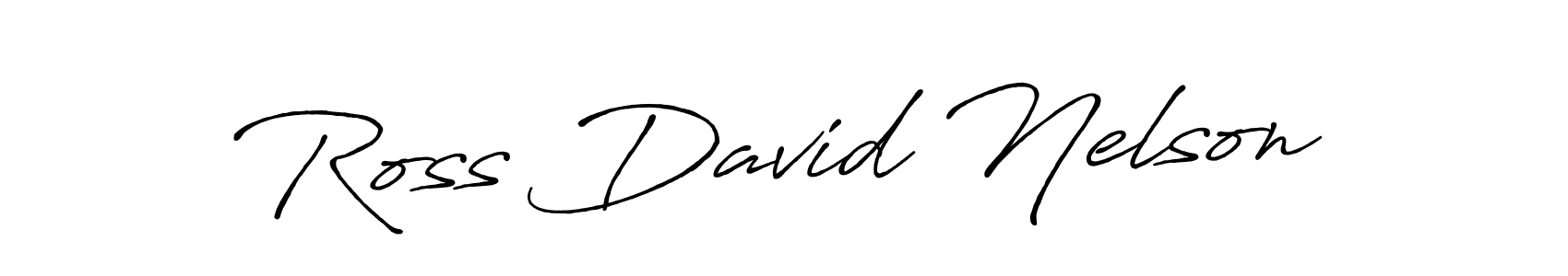 Use a signature maker to create a handwritten signature online. With this signature software, you can design (Antro_Vectra_Bolder) your own signature for name Ross David Nelson. Ross David Nelson signature style 7 images and pictures png