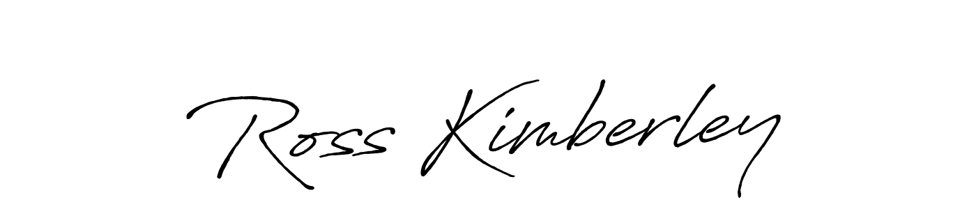 You should practise on your own different ways (Antro_Vectra_Bolder) to write your name (Ross Kimberley) in signature. don't let someone else do it for you. Ross Kimberley signature style 7 images and pictures png