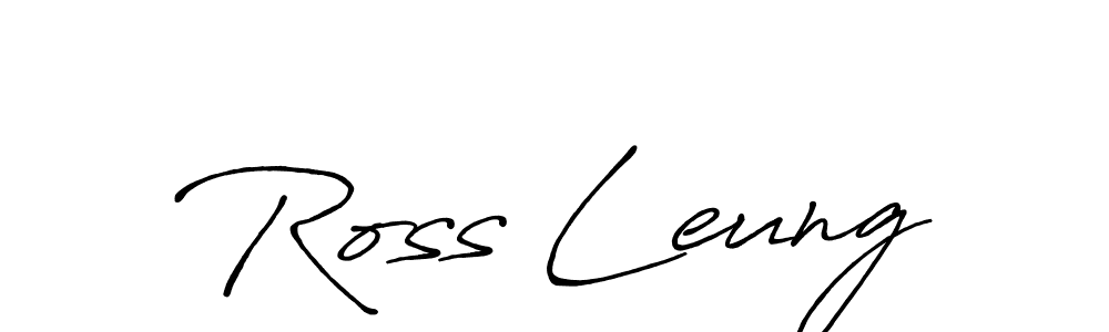 The best way (Antro_Vectra_Bolder) to make a short signature is to pick only two or three words in your name. The name Ross Leung include a total of six letters. For converting this name. Ross Leung signature style 7 images and pictures png
