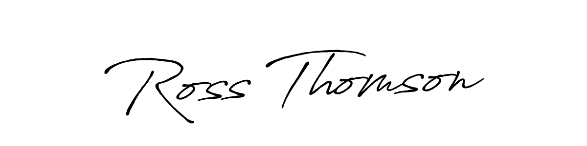 It looks lik you need a new signature style for name Ross Thomson. Design unique handwritten (Antro_Vectra_Bolder) signature with our free signature maker in just a few clicks. Ross Thomson signature style 7 images and pictures png