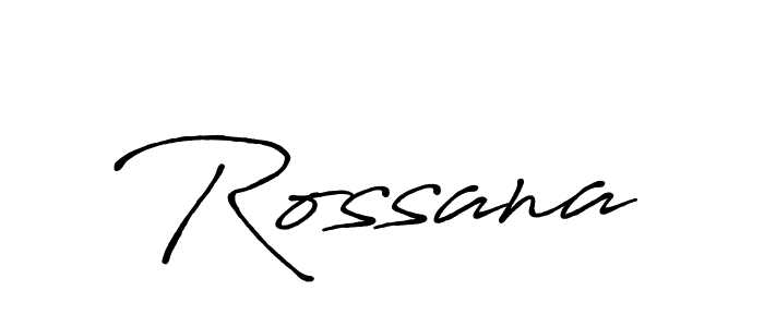 How to make Rossana name signature. Use Antro_Vectra_Bolder style for creating short signs online. This is the latest handwritten sign. Rossana signature style 7 images and pictures png